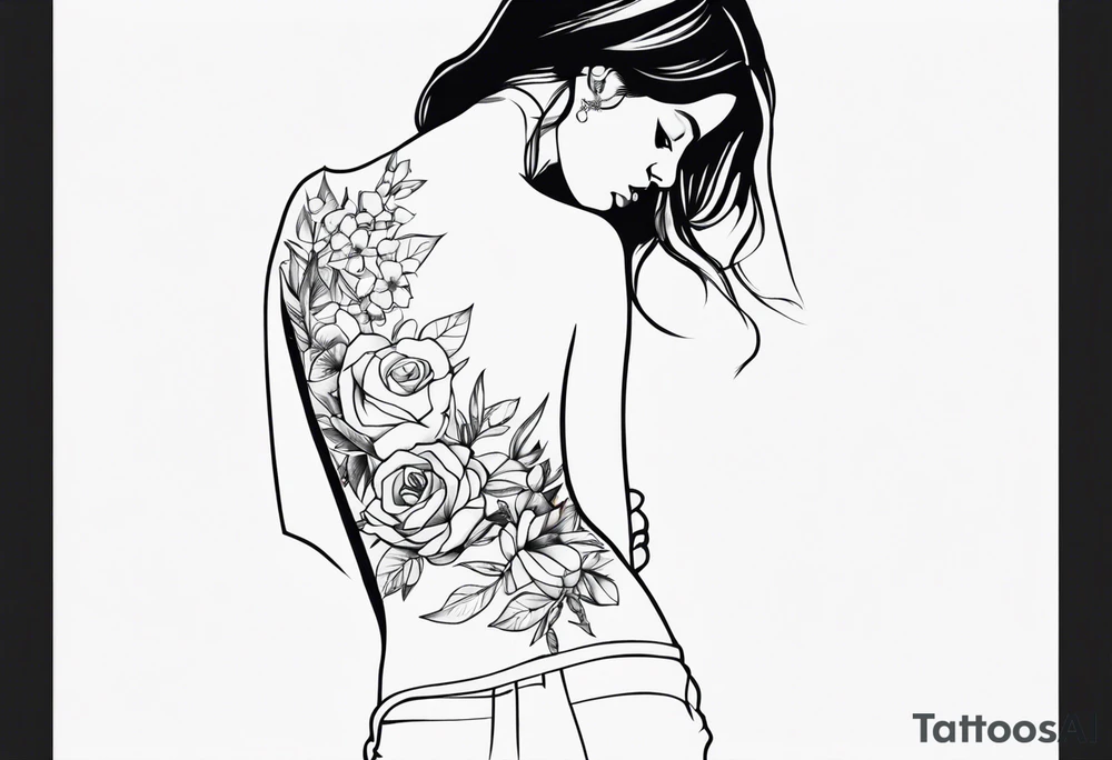 hot girl tattoo tattoo idea