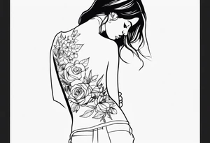 hot girl tattoo tattoo idea