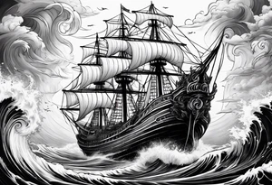 full body strong mythical giant cyclone tattoo idea