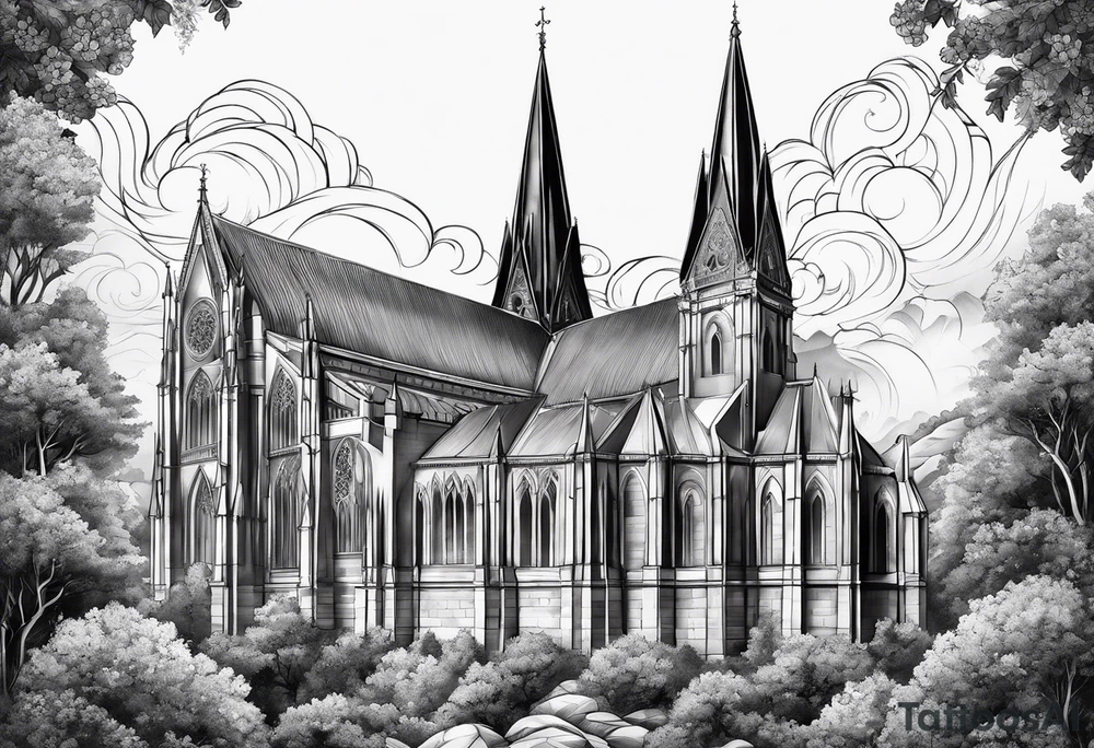 cathedral tattoo idea