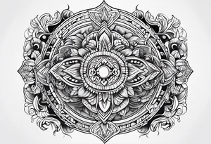 Horizontal Band tattoo idea