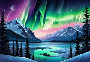 Aurora Borealis tattoo idea