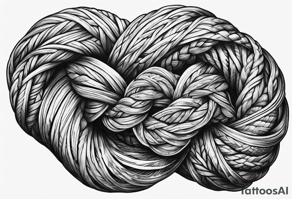 Reef knot tattoo idea