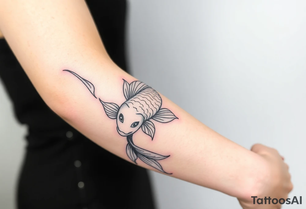 Koi fish tattoo idea