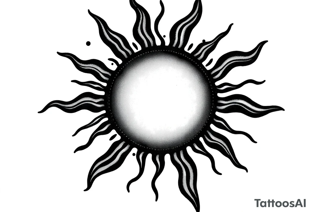 Sun tattoo idea