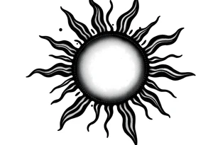 Sun tattoo idea