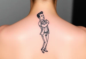 Rick Astley Never Gonna Give You Up Dance Pose tattoo idea