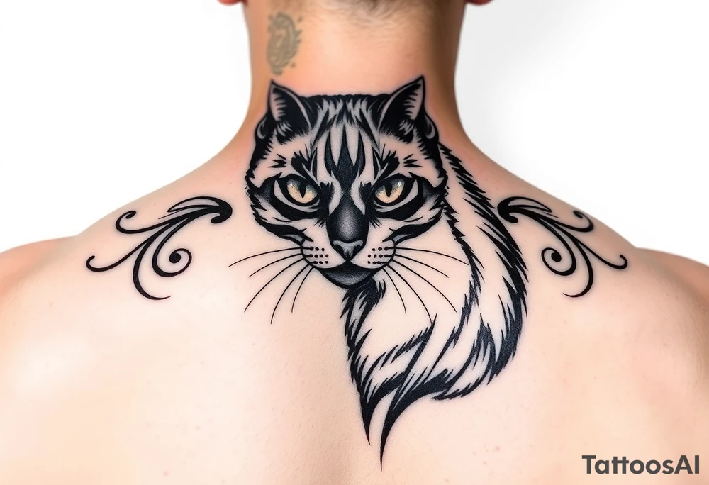 Black Cat tattoo idea