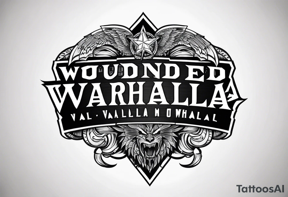 Wounded warrior valhalla tattoo idea