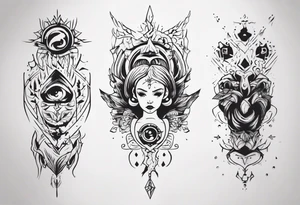 Surprise me with a tattoo, suitable for the back of the forearm tattoo idea