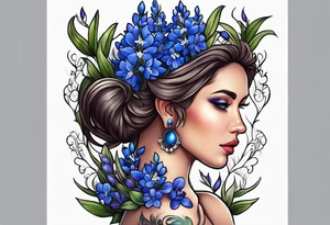 Bluebonnets tattoo idea