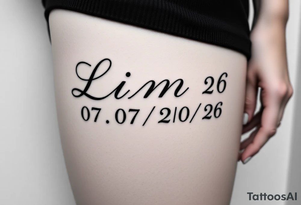 Liam 
07/20/26 tattoo idea