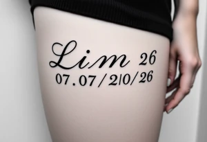 Liam 
07/20/26 tattoo idea