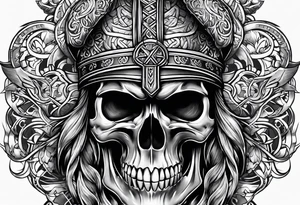 Viking skulls tattoo idea