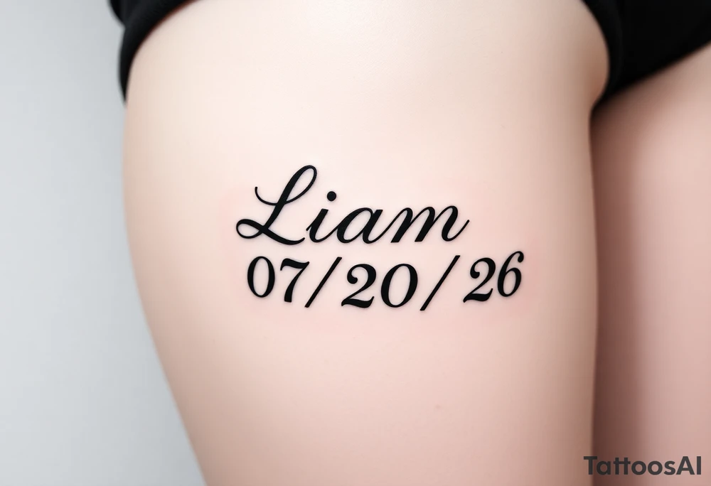 Liam 
07/20/26 tattoo idea