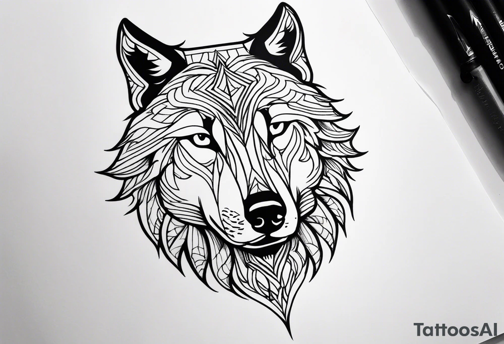 Wolf tattoo tattoo idea