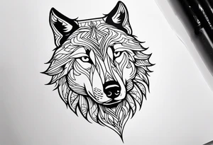 Wolf tattoo tattoo idea