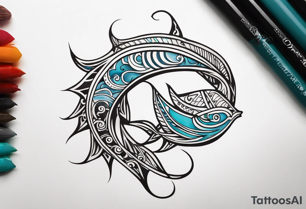 Polynesian fish hook tattoo tattoo idea