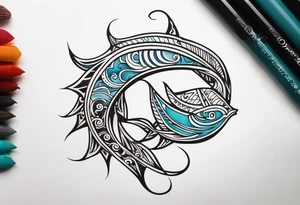 Polynesian fish hook tattoo tattoo idea