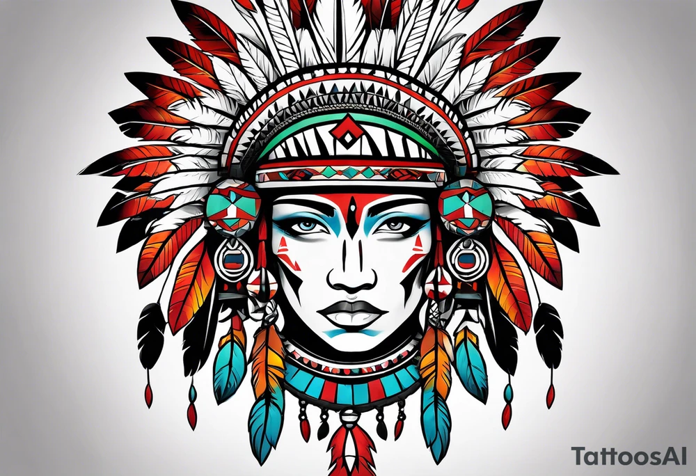 Cherokee Indian tattoo idea