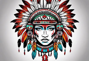 Cherokee Indian tattoo idea