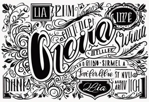 Lia Denise tattoo idea