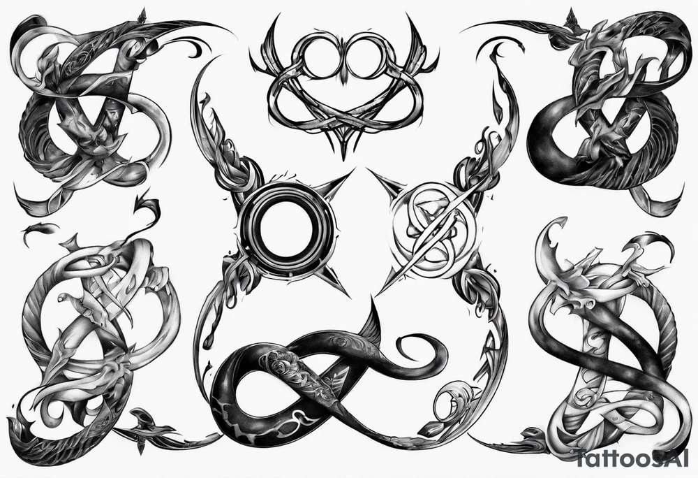a infinity loop with the IV tattoo idea