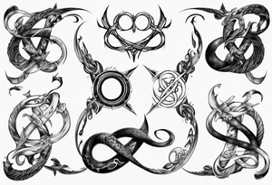 a infinity loop with the IV tattoo idea