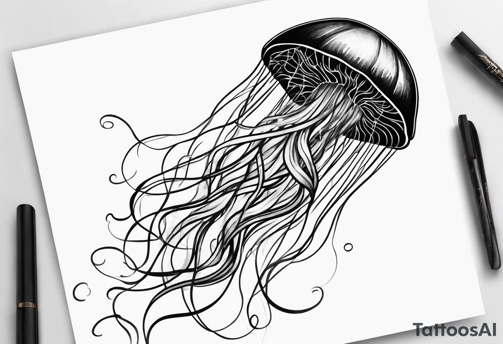 jellyfish small tattoo idea