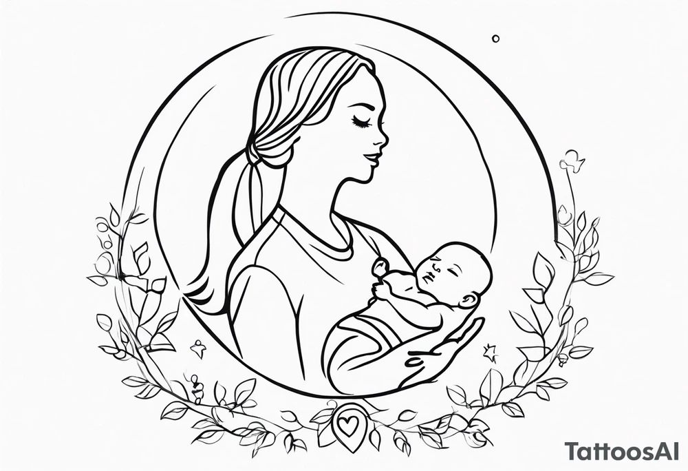 Mom and son “I Live You!” tattoo idea