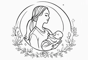 Mom and son “I Live You!” tattoo idea
