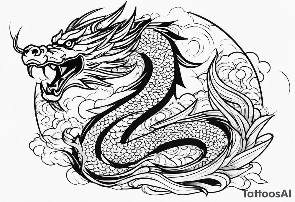 DRAGO GIAPPONESE tattoo idea