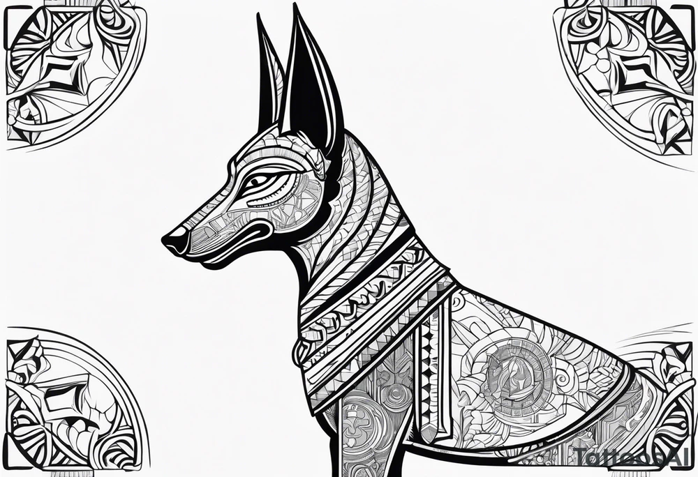 Anubis forearm tattoo idea