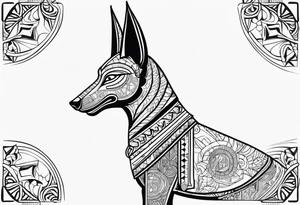 Anubis forearm tattoo idea