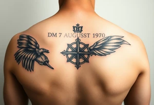 my life in one tatto including dob 7 august 1970 my 13 year army service including warlike ops in cambodia my 10 year afp  service policing tattoo idea