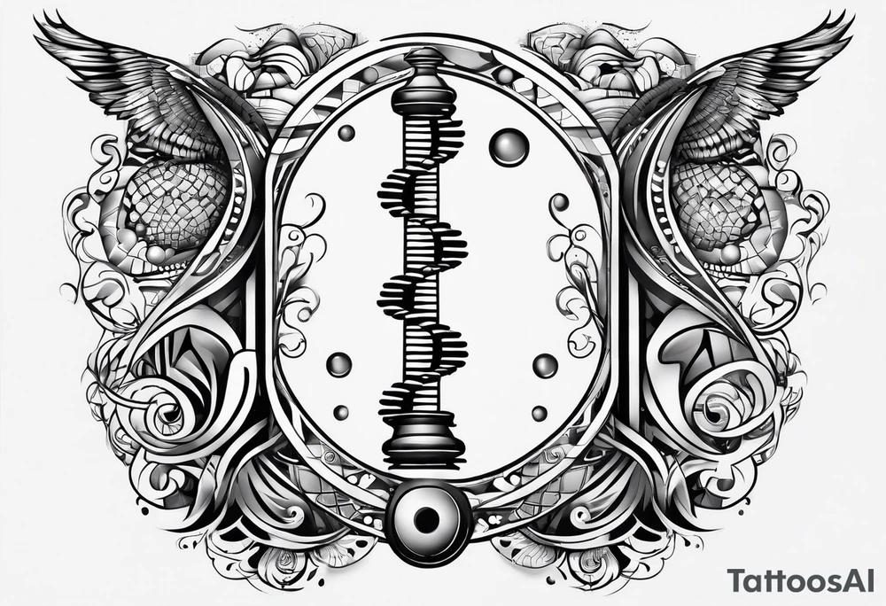DNA strand tattoo idea