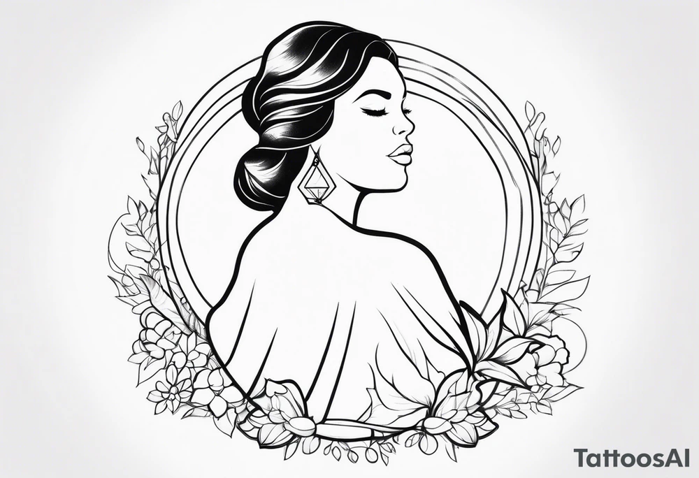 Plus size woman tattoo idea