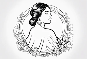 Plus size woman tattoo idea