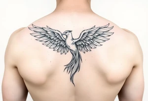 phoenix sur le bras gauche tattoo idea