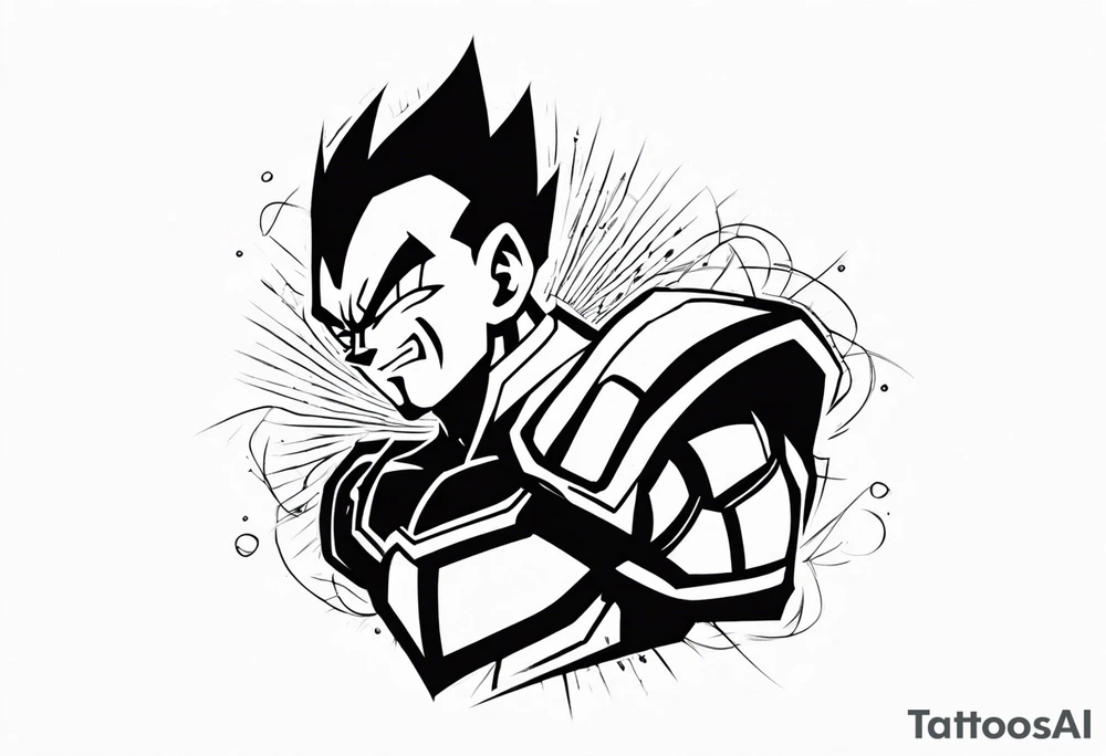 vegeta tattoo idea