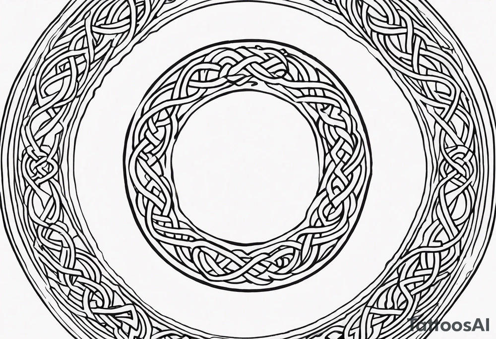 celtic circle tattoo idea