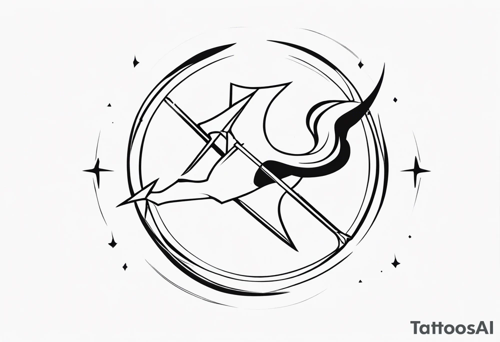 Flash Sagittarius tattoo idea