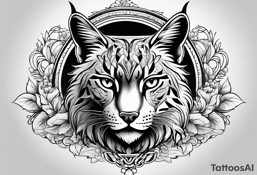 lynx tattoo idea