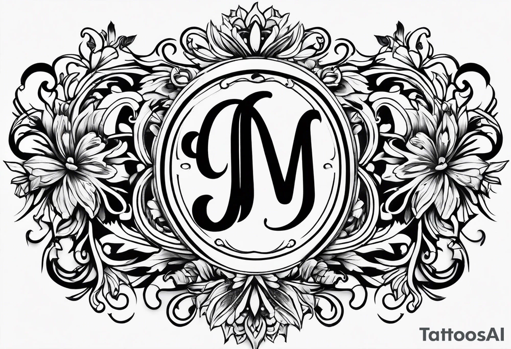 JEM monogram tattoo idea
