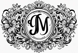 JEM monogram tattoo idea