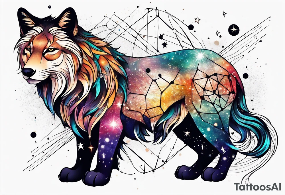 Constellation, animal, tattoo idea