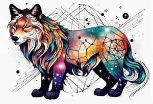 Constellation, animal, tattoo idea