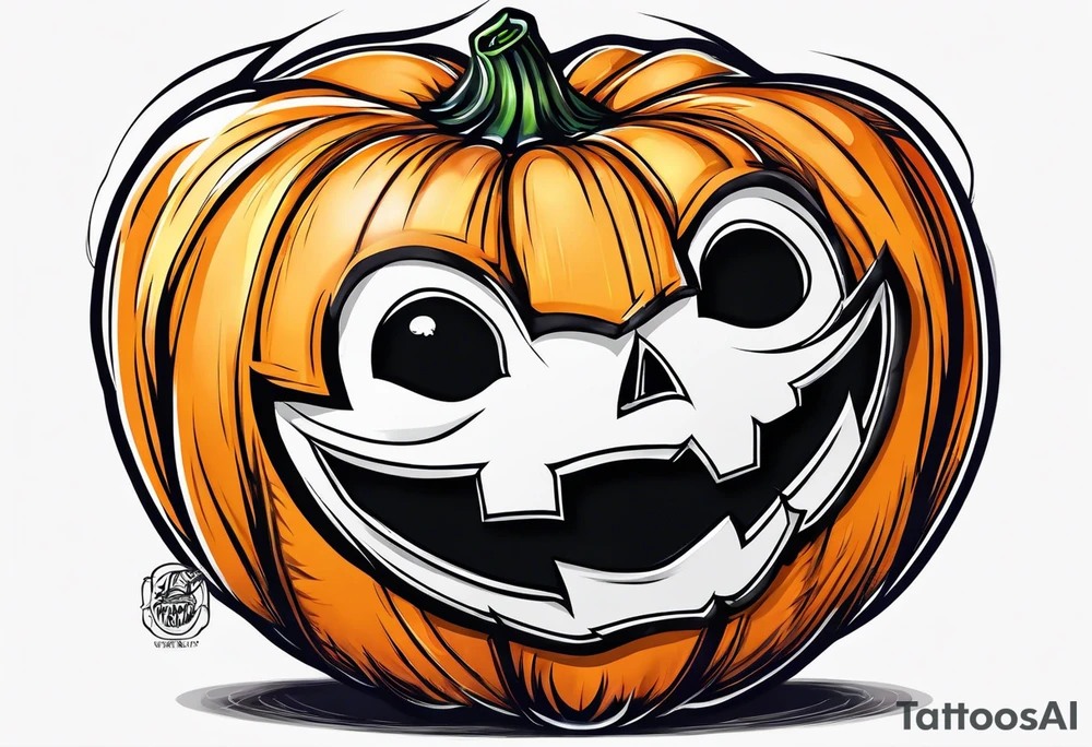 Not a jack-o'-lantern. Pumpkin child tattoo idea