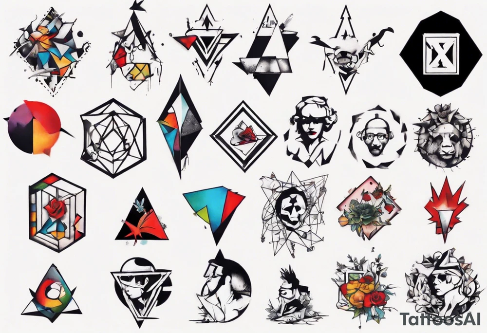 BANKSY ART STYLE tattoo idea