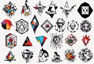 BANKSY ART STYLE tattoo idea